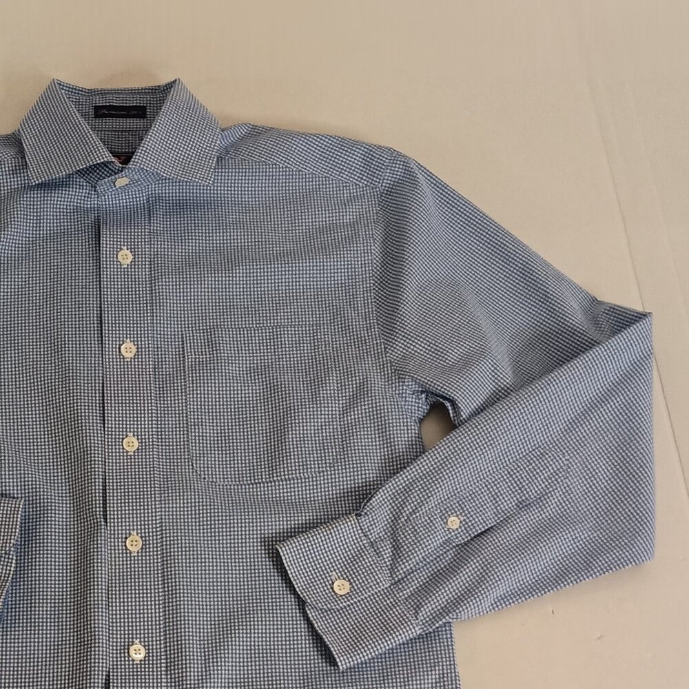 Vineyard Vines Blue & White Check Button-Down Cooper Shirt Men’s XS Cotton EUC - Picture 6 of 14